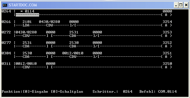 Programmbeispiel "Bereichserkennung"