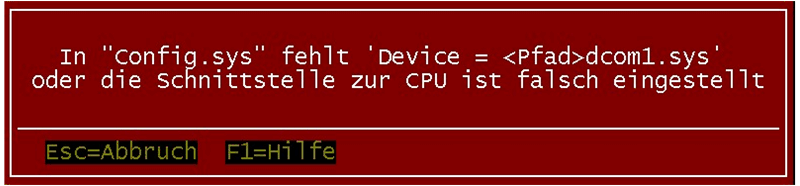 Diagnosefenster falscher Treiber